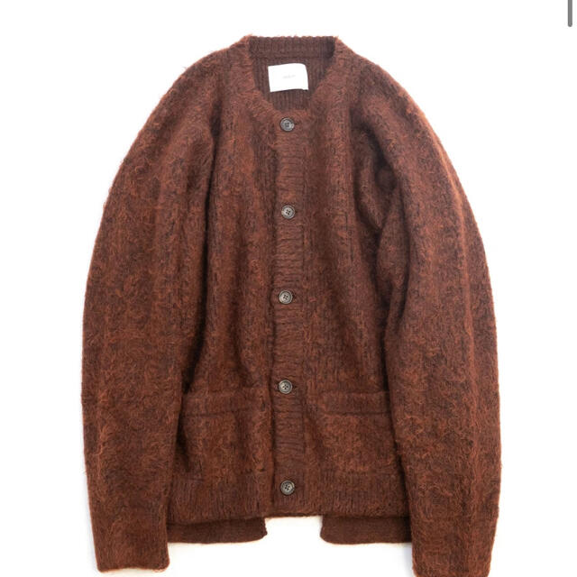 ST312素材stein 21aw SUPER KID MOHAIR CARDIGAN