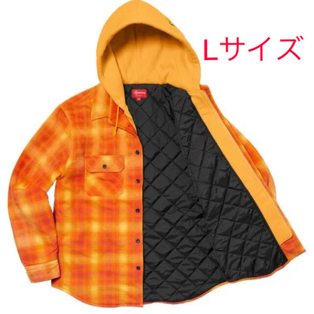 supreme Hooded Flannel Zip Up Shirt