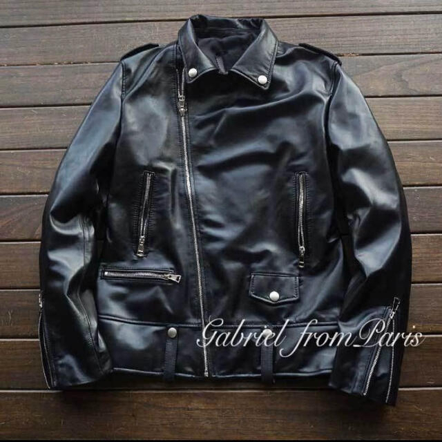 秀トトロ様専用Gabrielダブルライダース・ラムジャケット/XL | フリマアプリ ラクマ