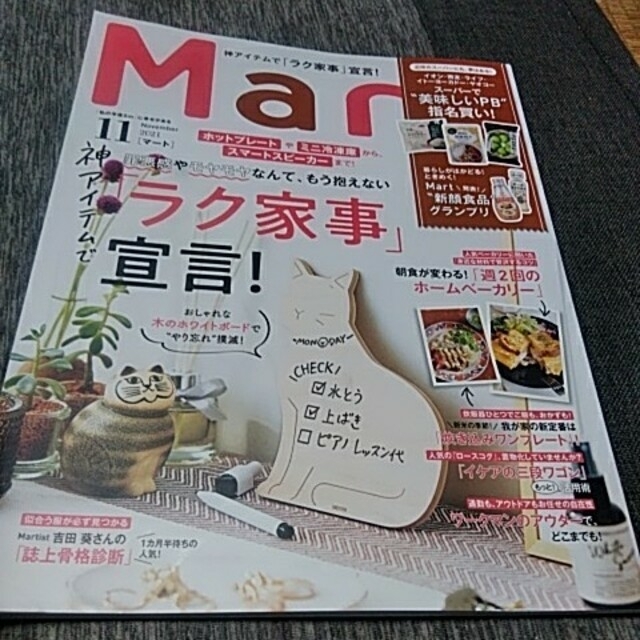 光文社(コウブンシャ)のMart (マート) 2021年 11月号 エンタメ/ホビーの雑誌(生活/健康)の商品写真