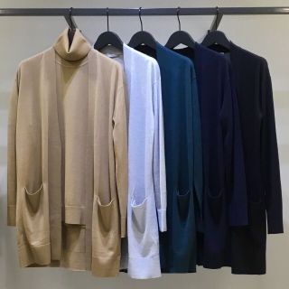 Theory luxe - 2018AW セオリーリュクス タートル&ロングカーディガン