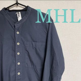 マーガレットハウエル(MARGARET HOWELL)のMHL ボタンカラーシャツ　長袖シャツ　マーガレットハウエル(シャツ)