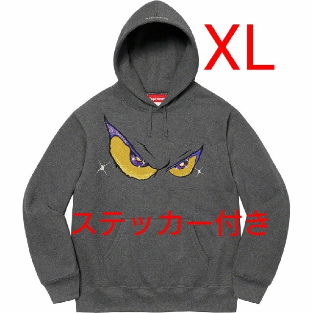 Eyes Hooded Sweatshirt Charcoal XLargeパーカー