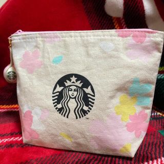 スターバックスコーヒー(Starbucks Coffee)のスターバックス  ギフト巾着　ハンドメイド　ポーチ　2020さくら　巾着(ポーチ)