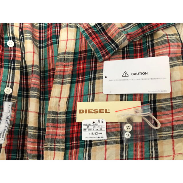 DIESEL(ディーゼル)の定価19,580円(美品)DIESEL 長袖シャツ チェック柄 X 50%オフ メンズのトップス(シャツ)の商品写真