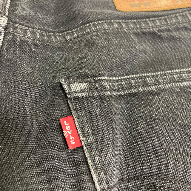 【LEVI'S】リーバイス 501CT ブラックデニムパンツ テーパードデニム