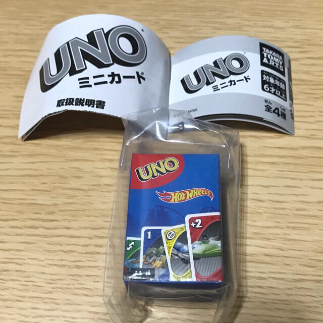 T-ARTS(タカラトミーアーツ)のUNO ガチャガチャ ミニカード エンタメ/ホビーのテーブルゲーム/ホビー(トランプ/UNO)の商品写真