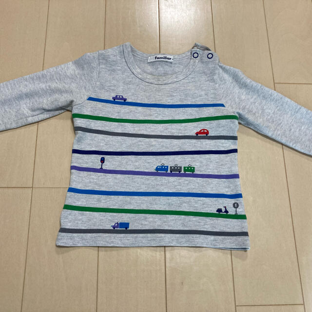 familiar(ファミリア)のfamiliar ファミリア 中厚手　ロンT  90size キッズ/ベビー/マタニティのキッズ服男の子用(90cm~)(Tシャツ/カットソー)の商品写真