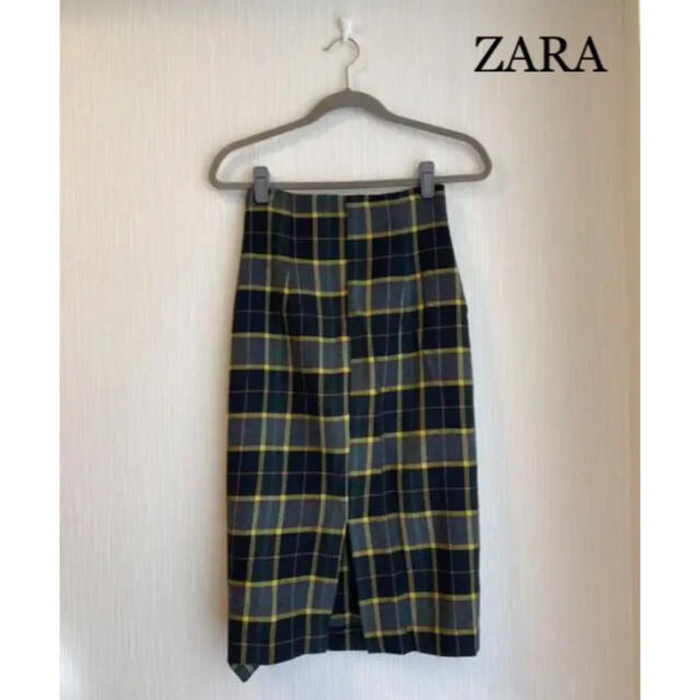 ZARA(ザラ)のZARA タイトスカート　黄色 レディースのスカート(ひざ丈スカート)の商品写真