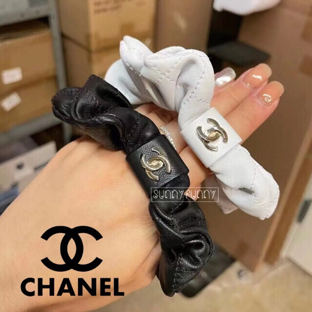 CHANEL❤️2021AW入手困難❤️ラムスキンシュシュ❤️黒