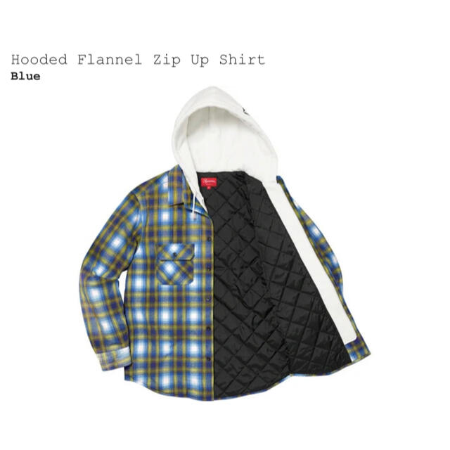 Supreme Hooded Flannel Zip Up Shirt  XL 1