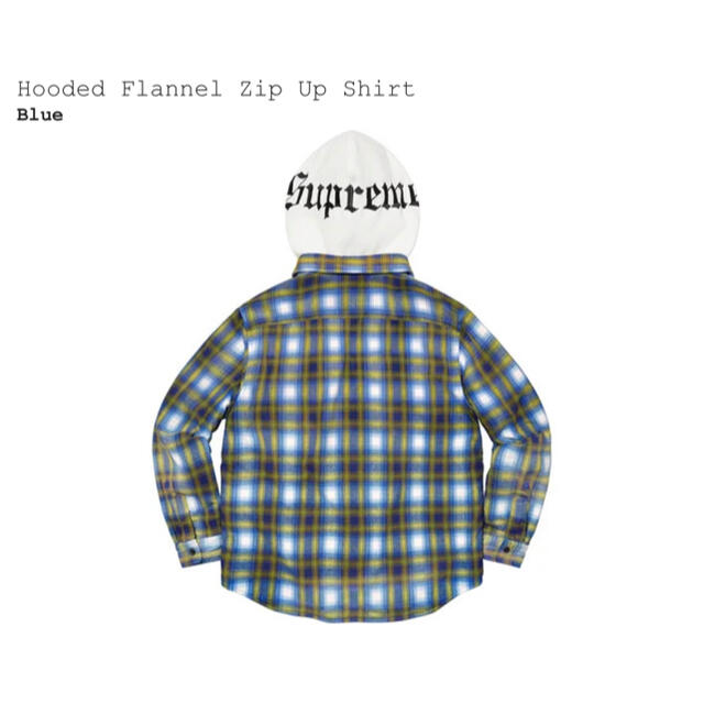 Supreme Hooded Flannel Zip Up Shirt  XL 2