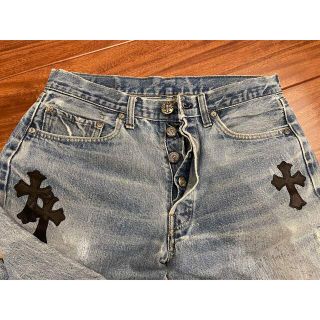 クロムハーツ(Chrome Hearts)のクロムハーツ　クロスパッチデニム　インディゴ　31(デニム/ジーンズ)