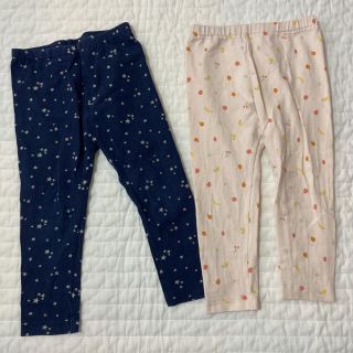 ユニクロ(UNIQLO)のユニクロ　レギンスパンツ　90 2枚セット(パンツ/スパッツ)