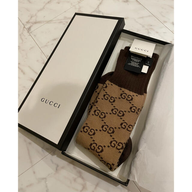 Gucci(グッチ)の【期間限定】正規 GUCCI グッチ  GGパターンコットンブレンドソックス靴下 メンズのレッグウェア(ソックス)の商品写真