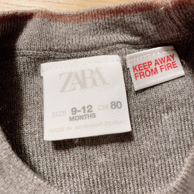 ZARA KIDS(ザラキッズ)のZARA ベビー ニットトップス80 キッズ/ベビー/マタニティのベビー服(~85cm)(ニット/セーター)の商品写真