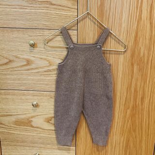 キャラメルベビー&チャイルド(Caramel baby&child )のCARAMEL キャメル　ニット　サロペット　ロンパース  新品(ロンパース)