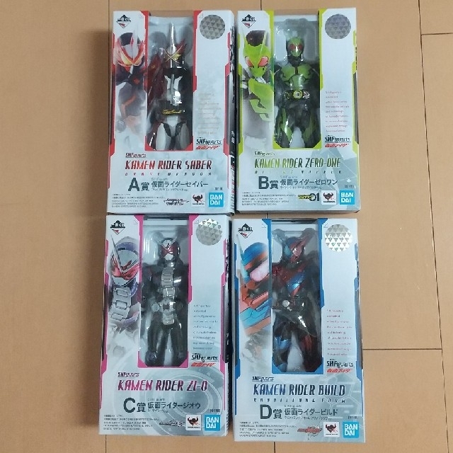 仮面ライダー 一番くじ A賞 B賞 C賞 D賞 フィギュアセットのサムネイル