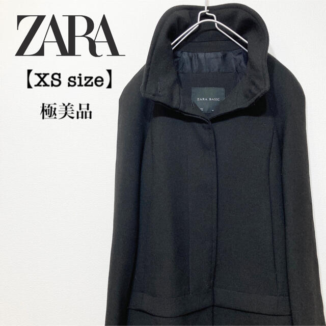zara basic / ザラ　ブラック　 ロングコート　レディース　XS