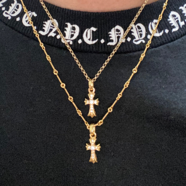 Chrome Hearts - クロムハーツ22k ベビーファットパヴェダイヤ2点格安