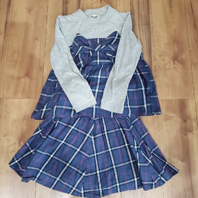 anyFAM(エニィファム)のぷりん様専用anyFAM Kids　カットソー130　スカート140 キッズ/ベビー/マタニティのキッズ服女の子用(90cm~)(その他)の商品写真