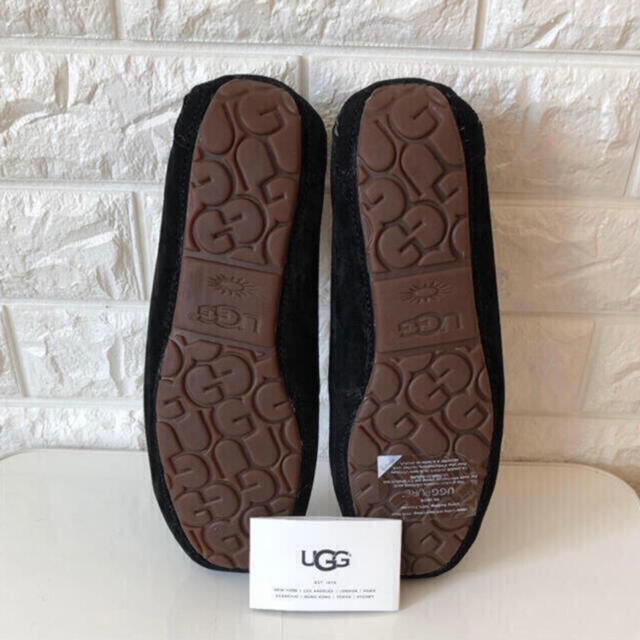 UGG(アグ)の新作 ウォータープルーフ UGG アンスレー  モカシン ブラック US8 レディースの靴/シューズ(スリッポン/モカシン)の商品写真