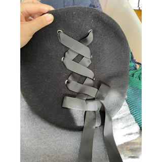 ロデオクラウンズ(RODEO CROWNS)のロデオクラウンズ ベレー帽 ブラック(ハンチング/ベレー帽)