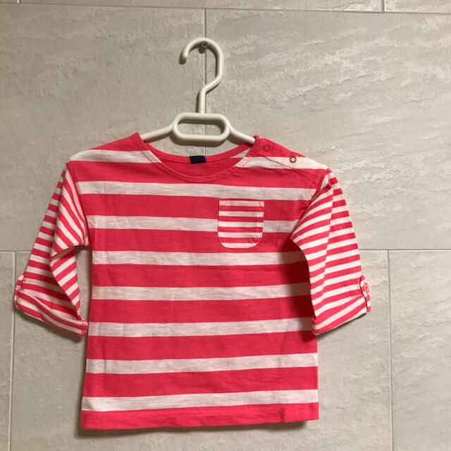 babyGAP(ベビーギャップ)のbaby gap  7分カットソー　90 キッズ/ベビー/マタニティのキッズ服女の子用(90cm~)(Tシャツ/カットソー)の商品写真