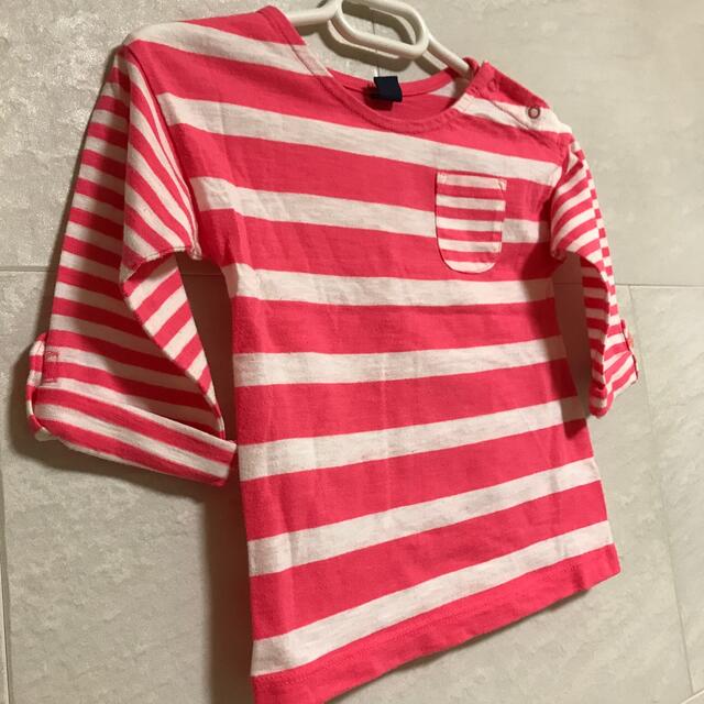 babyGAP(ベビーギャップ)のbaby gap  7分カットソー　90 キッズ/ベビー/マタニティのキッズ服女の子用(90cm~)(Tシャツ/カットソー)の商品写真