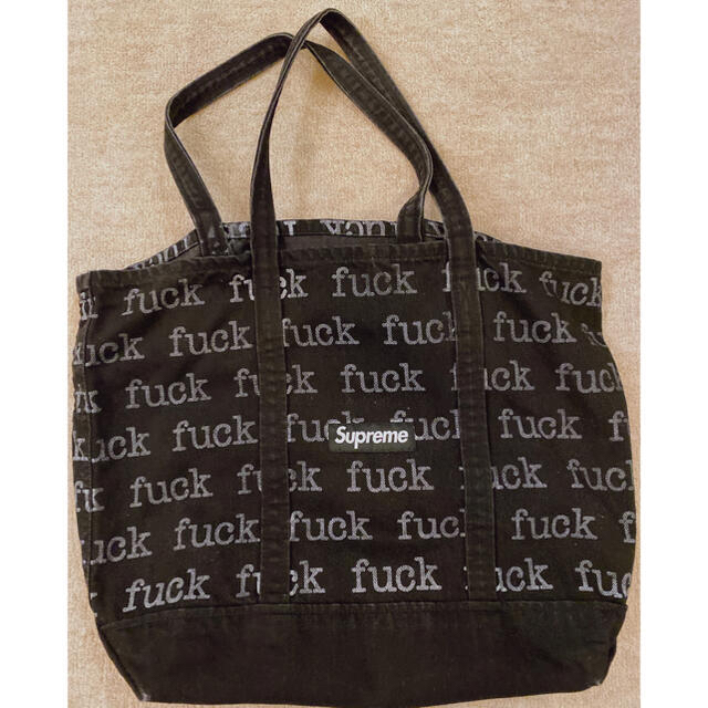 Supreme Fuck Denim Tote Bag トートバッグ 13SS