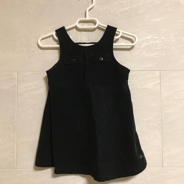 BeBe(ベベ)のbebe  べべ　ジャンパースカート　80 キッズ/ベビー/マタニティのベビー服(~85cm)(ワンピース)の商品写真