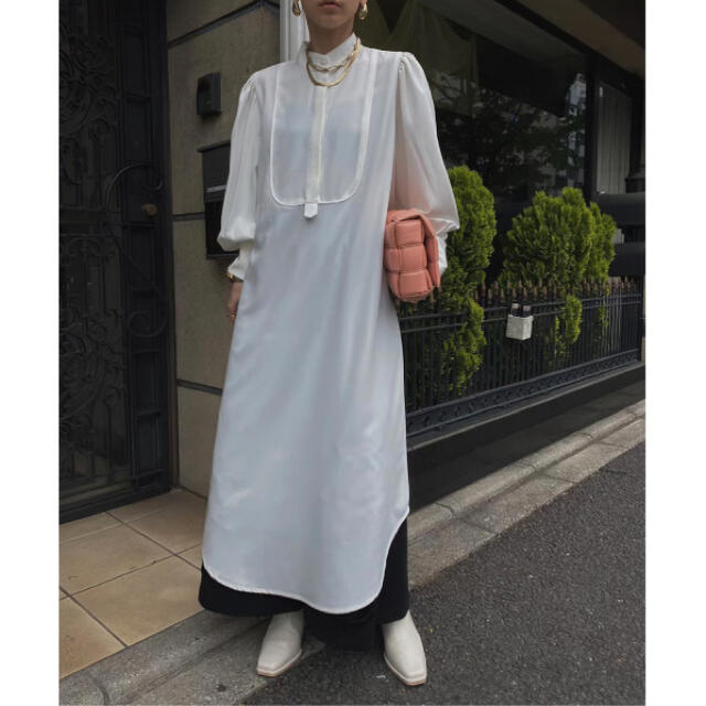 Ameri VINTAGE(アメリヴィンテージ)の【シャツのみ】MANY WAY VEST LAYERED SHIRT DRESS レディースのワンピース(ロングワンピース/マキシワンピース)の商品写真