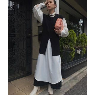 アメリヴィンテージ(Ameri VINTAGE)の【シャツのみ】MANY WAY VEST LAYERED SHIRT DRESS(ロングワンピース/マキシワンピース)