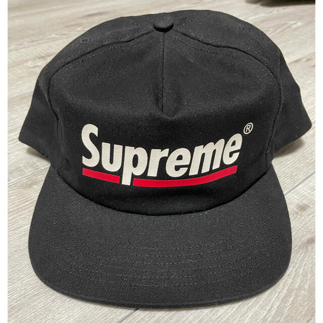 Supreme  Underline 5-panel Cap ブラック