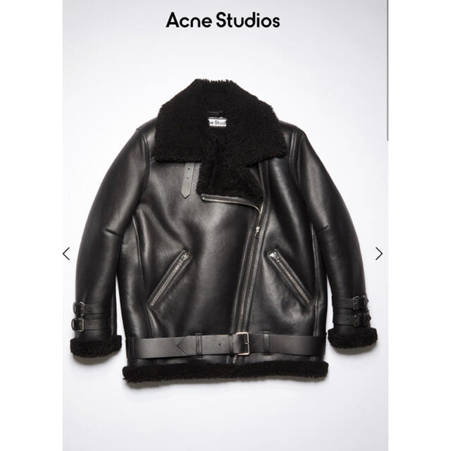 ACNE(アクネ)のacne アクネ　ムートン　シアリングアビエイタージャケット メンズのジャケット/アウター(ライダースジャケット)の商品写真