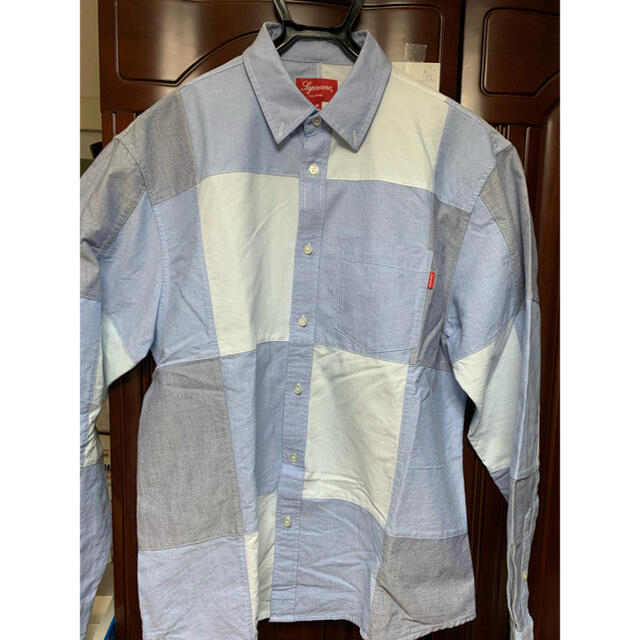 Lサイズ　Supreme Patchwork Oxford Shirt