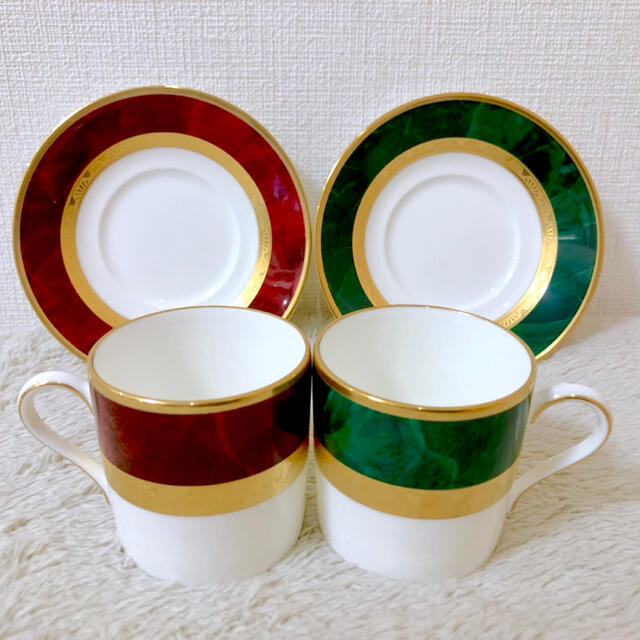 ノリタケ　Noritake フィッツジェラルド　デミタスカップ\u0026ソーサー　2客