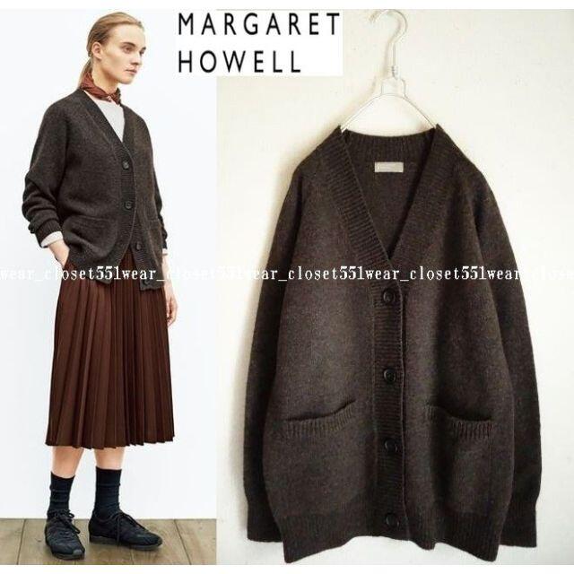 在庫僅少】 MARGARET Vネックカーディガン2 COLLAR 美品マーガレット