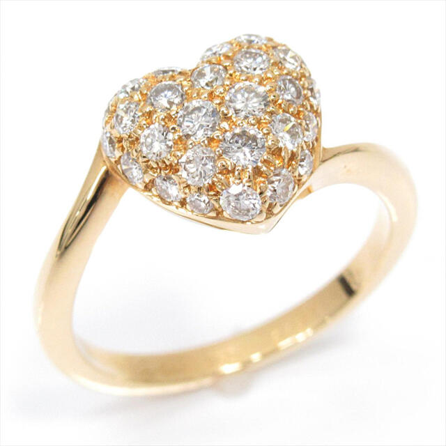 Cartier(カルティエ)のカルティエ ハート シェイプウィズ ダイヤモンドリング 指輪　#52 レディースのアクセサリー(リング(指輪))の商品写真