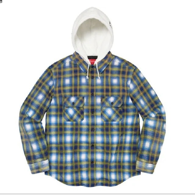 Supreme(シュプリーム)のSupreme Hooded Flannel Zip Up Shirt blue メンズのトップス(シャツ)の商品写真