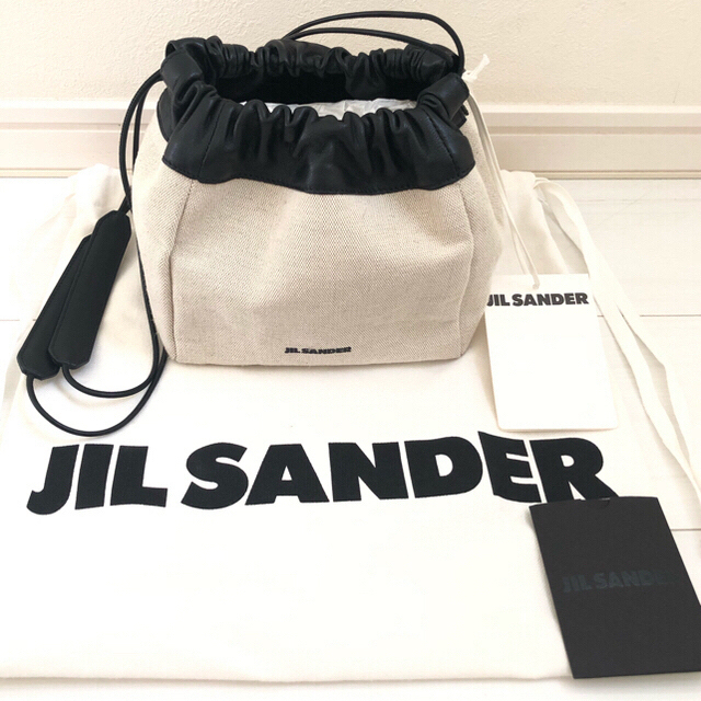 最適な価格 JIL sander ジルサンダー SANDER 巾着 ジルサンダー ショルダーバッグ DRAWSTRING jil ショルダー
