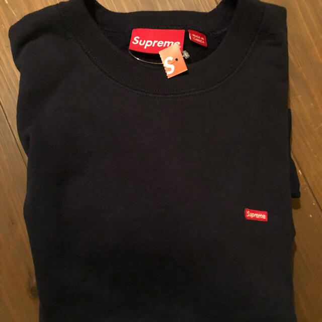 supreme Small Box Crewneck navy