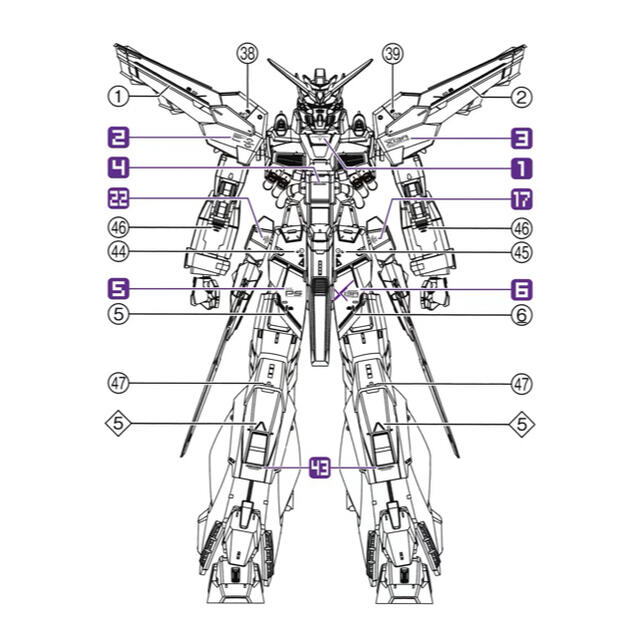 MG プロヴィデンスガンダム用水転写式デカール エンタメ/ホビーのおもちゃ/ぬいぐるみ(模型/プラモデル)の商品写真