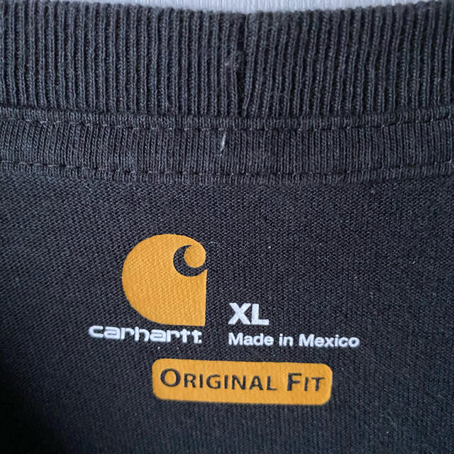 carhartt(カーハート)のCARHARTT ポケット ロンT 超ビッグサイズ 2XL〜 黒 ブラック メンズのトップス(Tシャツ/カットソー(七分/長袖))の商品写真