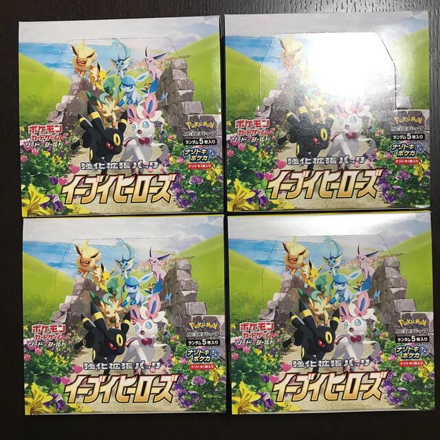 Box/デッキ/パック ポケモンカード イーブイヒーローズ 4box
