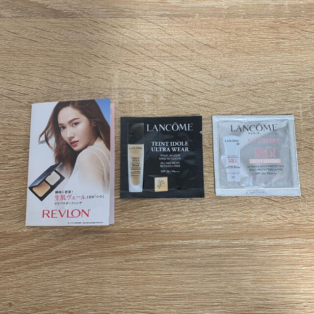 LANCOME(ランコム)のLANCOME REVLONサンプル3点セット♪ コスメ/美容のベースメイク/化粧品(ファンデーション)の商品写真