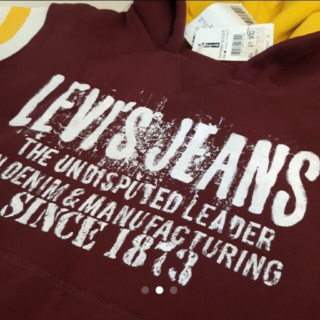 Levi's(リーバイス)の新品 リーバイス Levi's フード付き パーカー トレーナー 120  キッズ/ベビー/マタニティのキッズ服男の子用(90cm~)(Tシャツ/カットソー)の商品写真