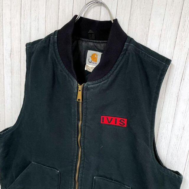 carhartt - カーハート ダックベスト USA製 黒 企業モノ 刺繍 carhartt - カーハート ダックベスト USA製 黒 企業モノ 刺繍