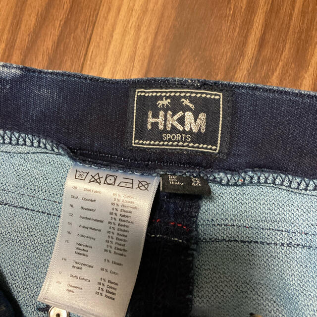 乗馬　HKM デニム尻革キュロット（サイズ36）美品