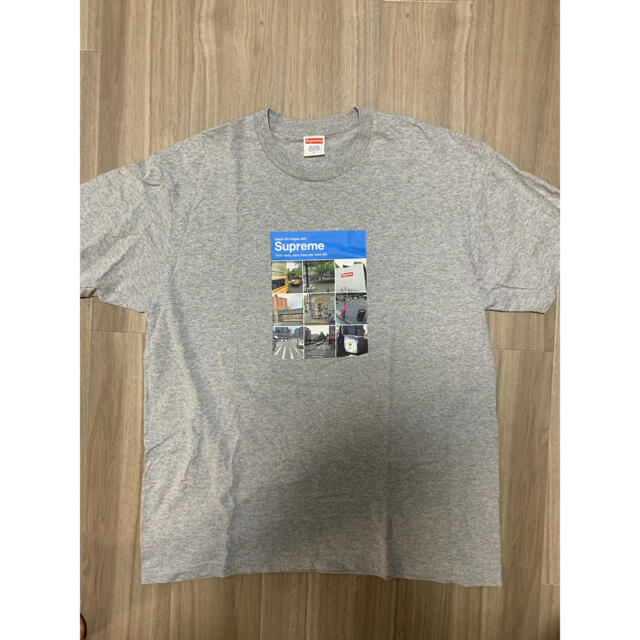 【立ち上げ】Supreme  verify tee L Heather grey